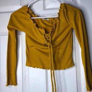 off the shoulder crop top